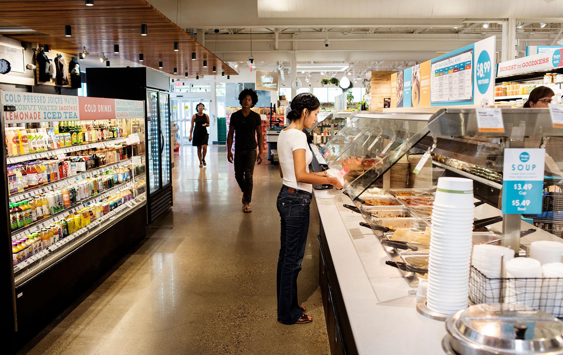 Wedge Community Co-op Interior with people