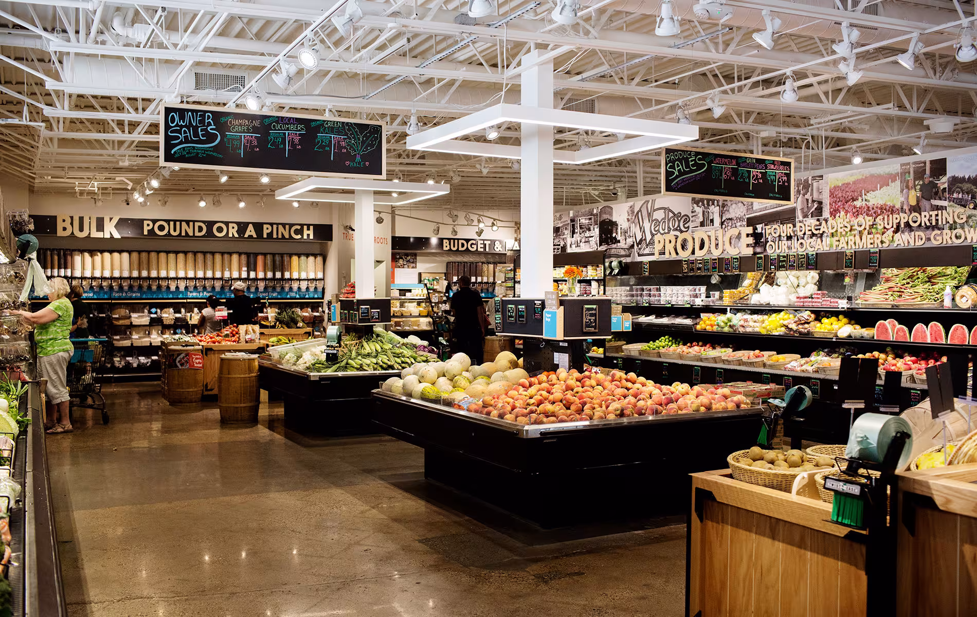 Wedge Community Co-op Interior with people