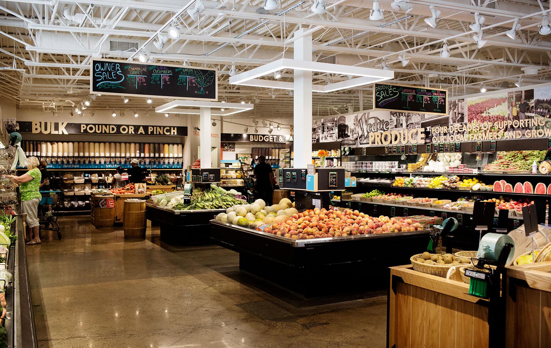 Wedge Community Co-op Interior with people
