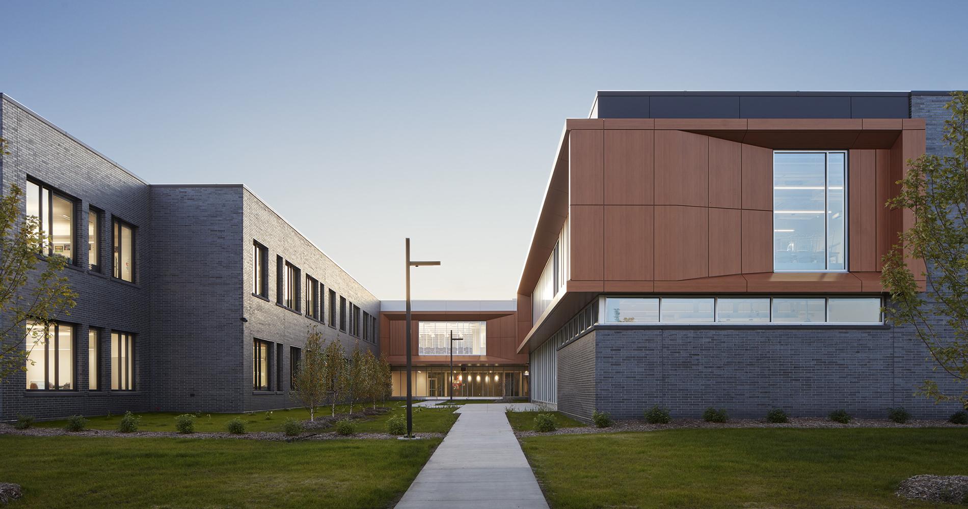 Exterior Dusk of Sartell High School