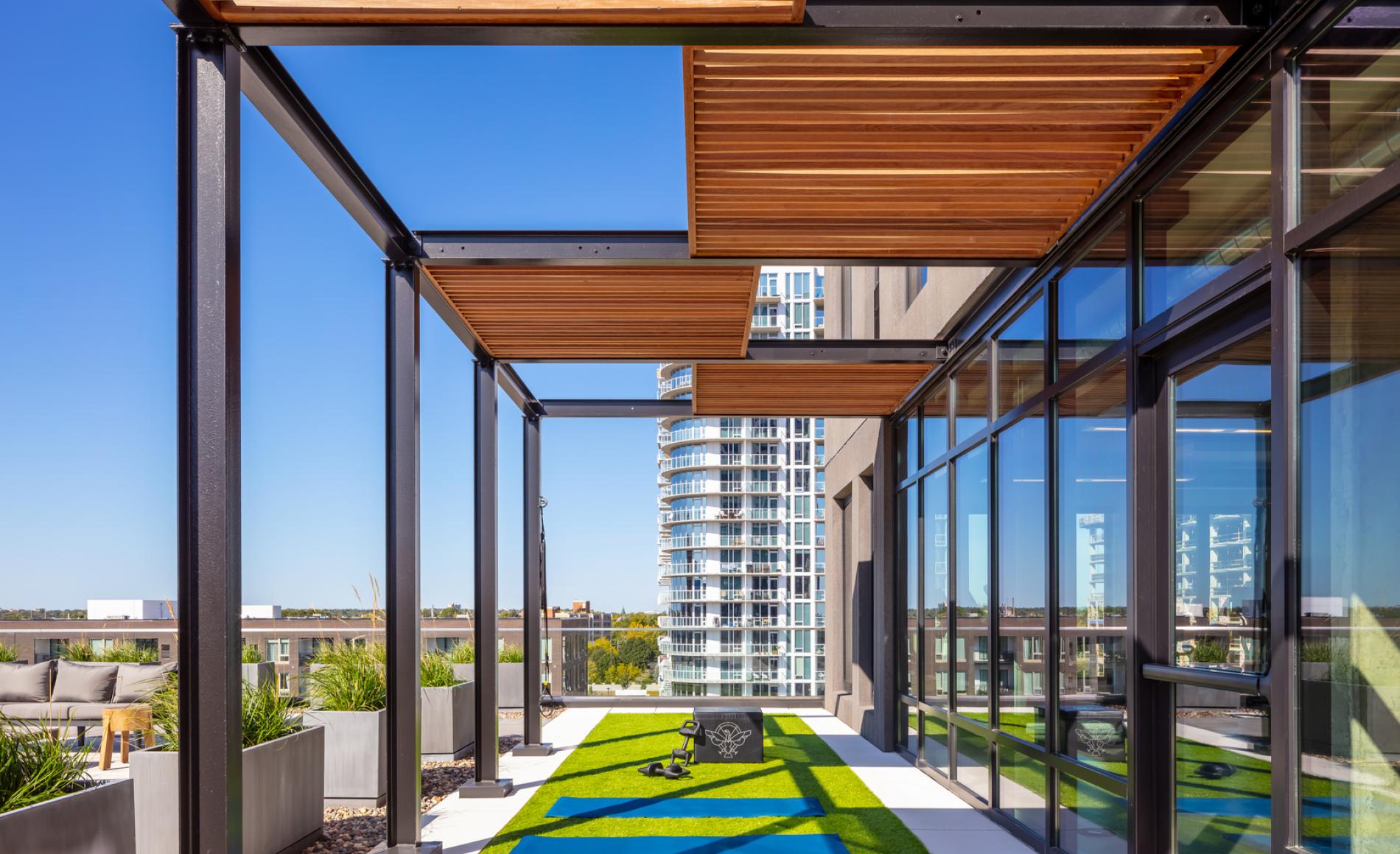 Rooftop patio