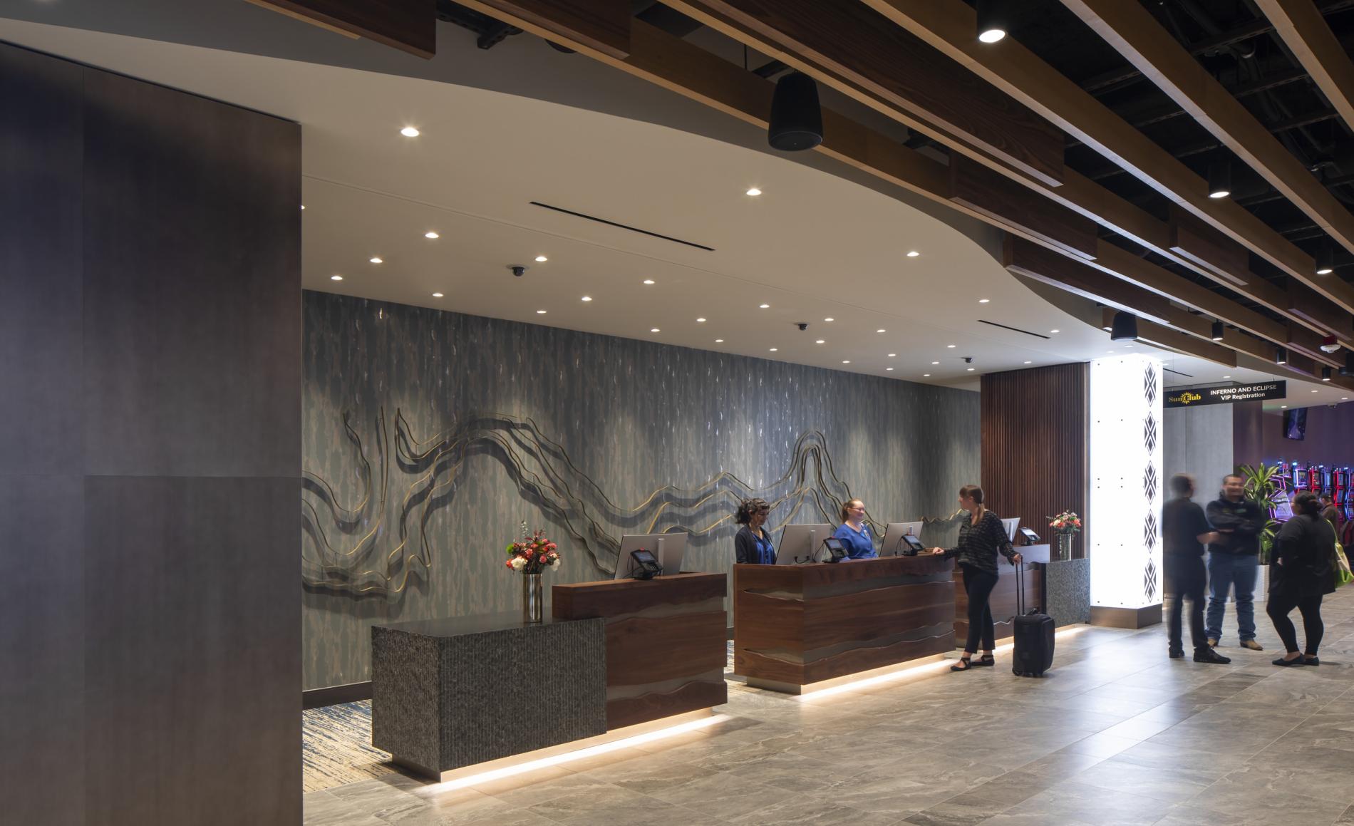 Spokane Hotel entryway desk