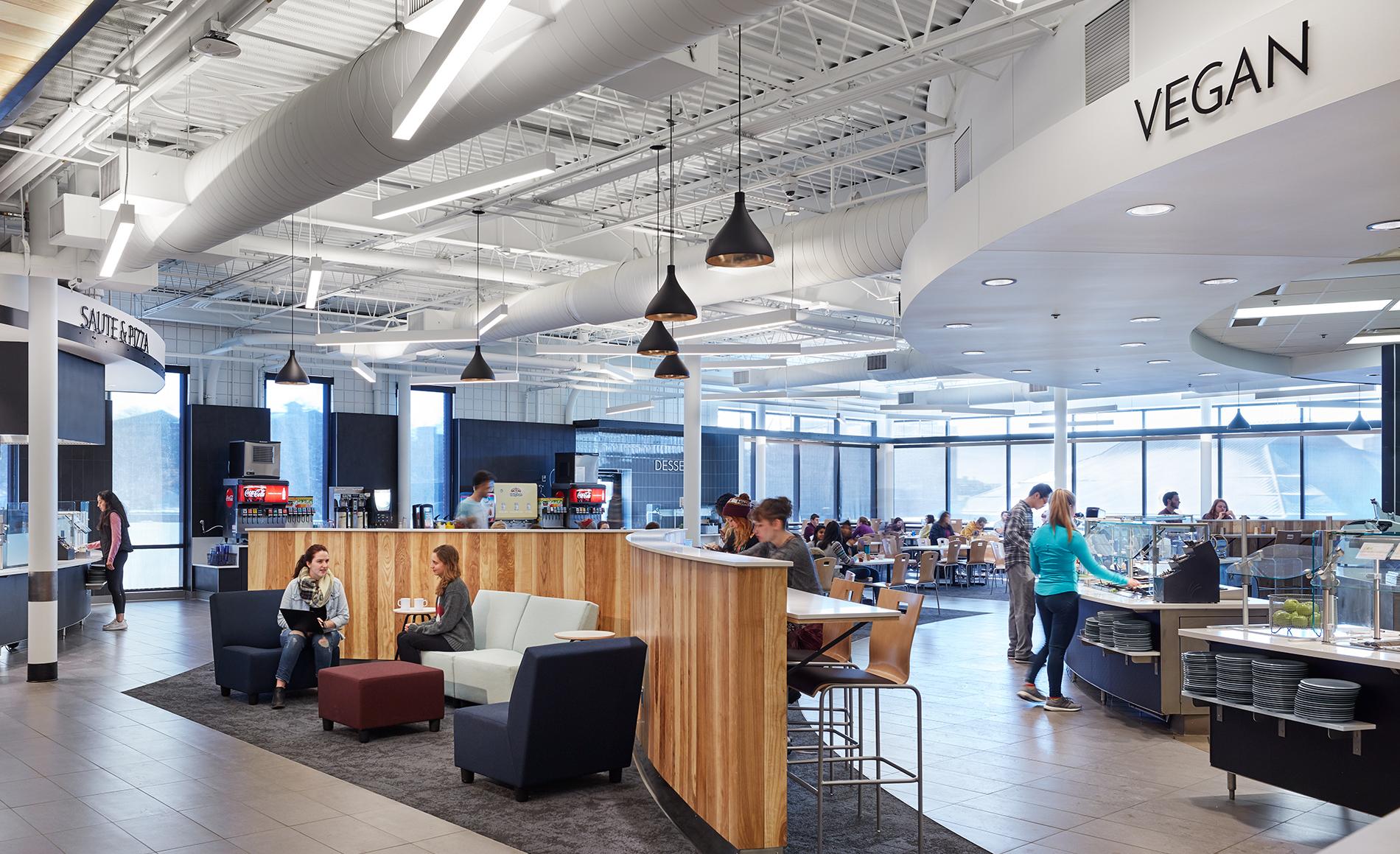 University of Minnesota Sanford Hall Dining Facility Renovation Interior