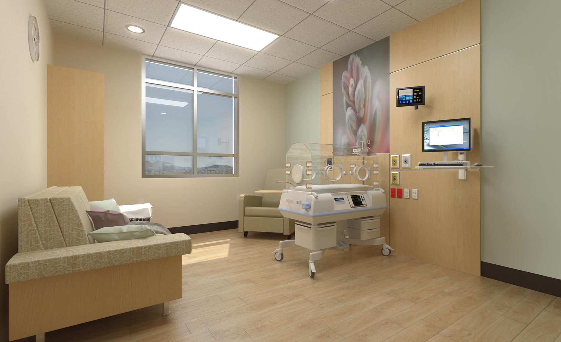 Dignity Health Mercy Southwest Campus Bed Tower Addition and Renovations Interior NICU