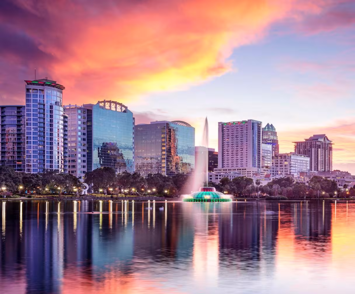 Orlando Skyline Dusk