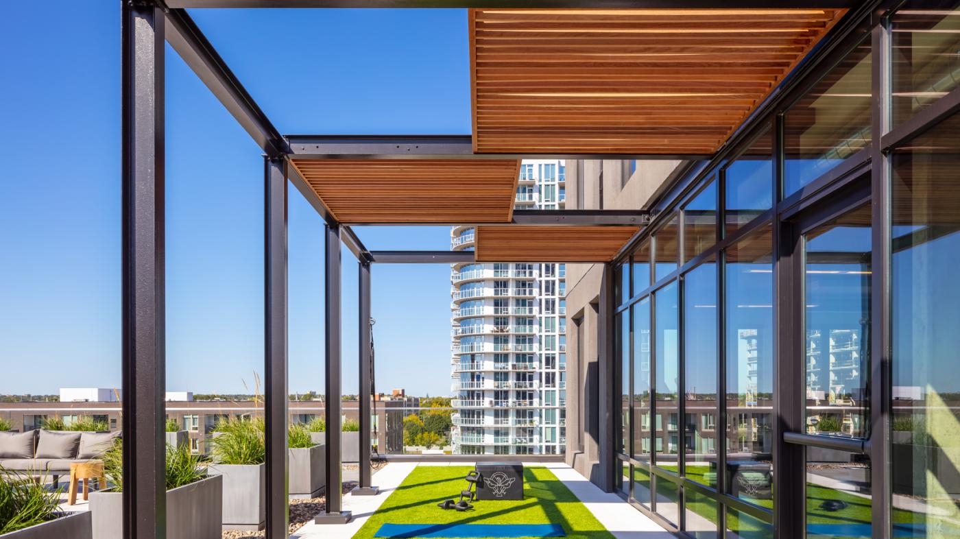 Rooftop patio