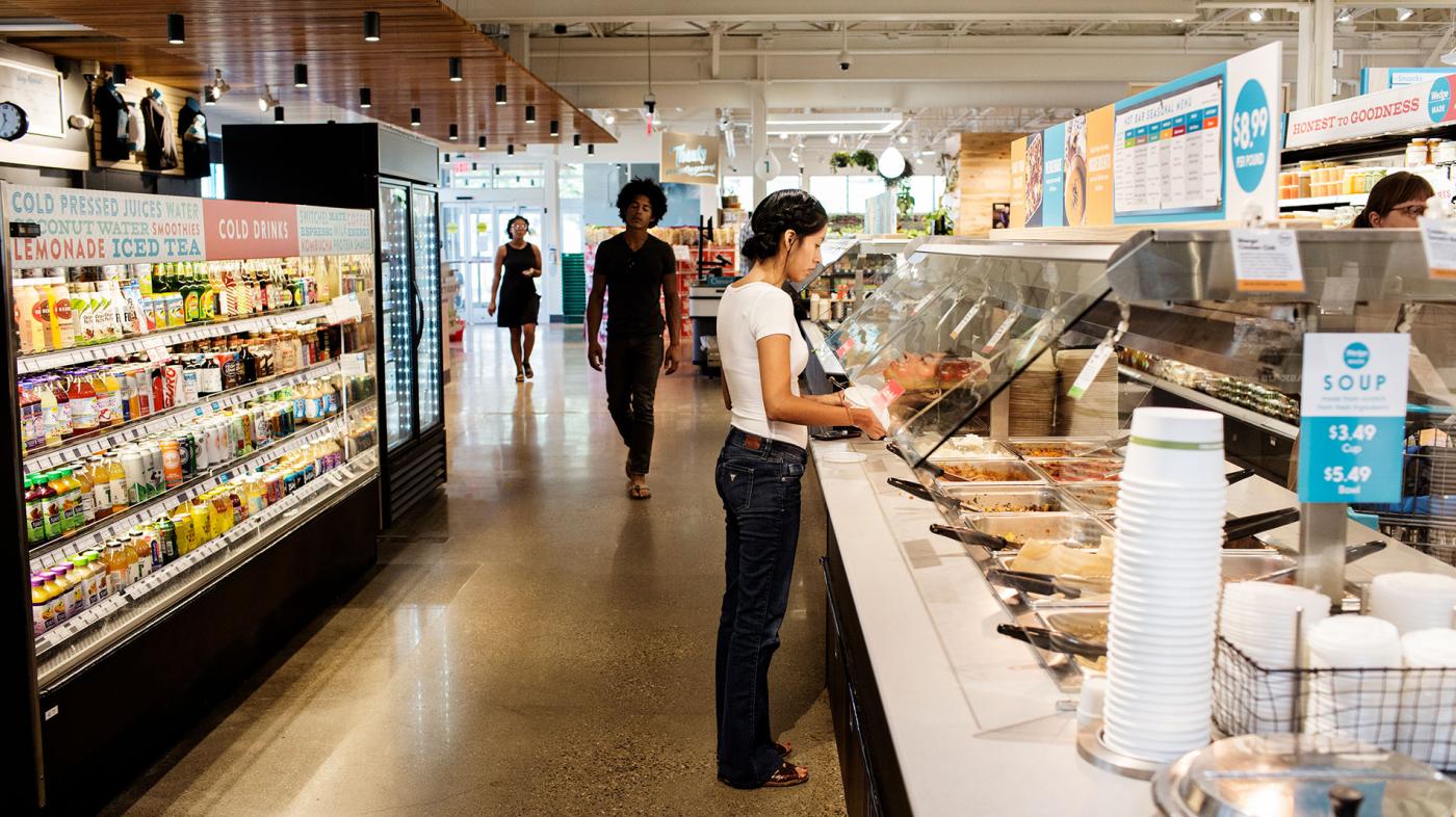 Wedge Community Co-op Interior with people