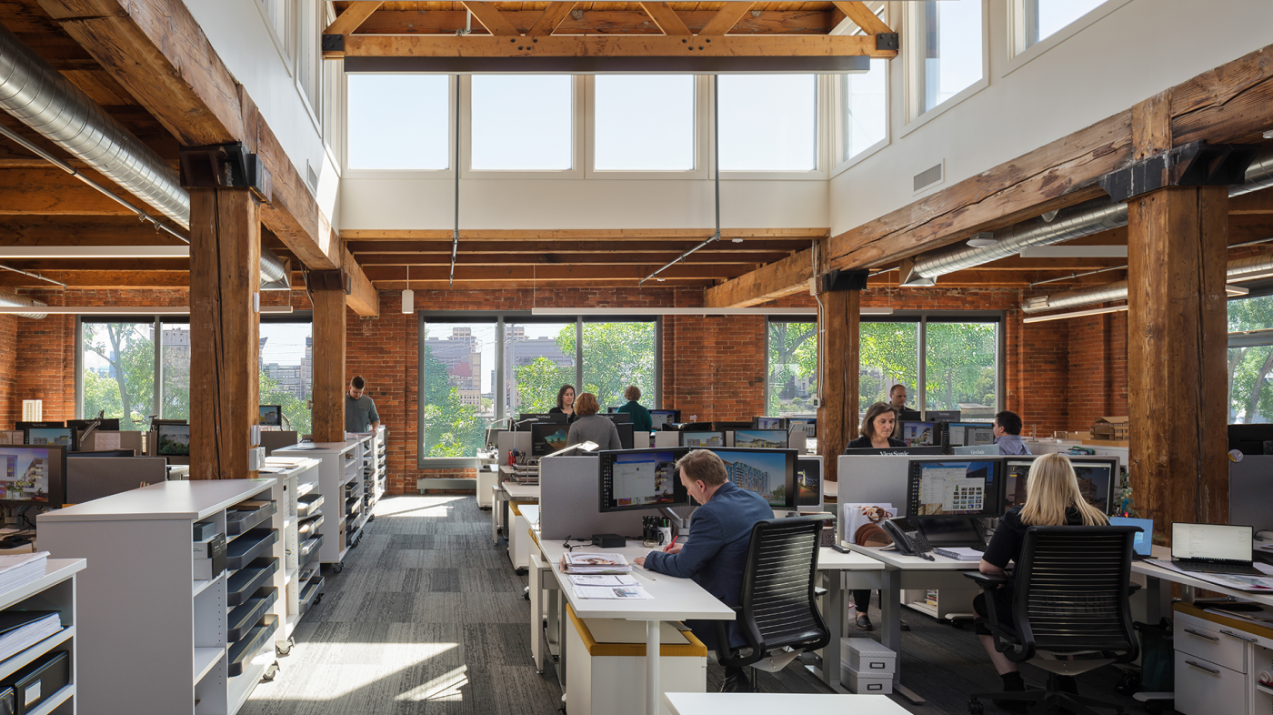 Cuningham Group Minneapolis Office Interior Office Workspace