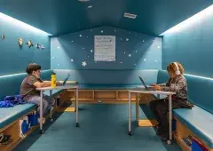 A classroom built around trauma informed design principles