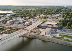 Confluence Hotel Exterior Drone Shot