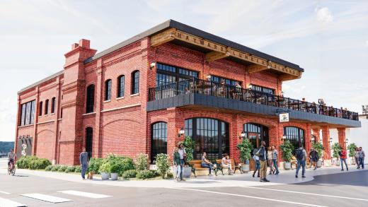 Lumber Exchange Exterior Rendering