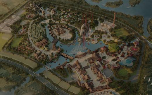 Cultural theme park wanda guilian birdseye 1ck revhero