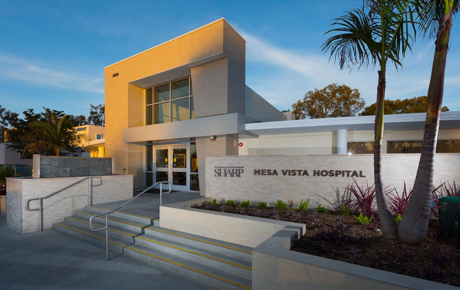 Sharp Mesa Vista Hospital Expansion and Renovation Exterior