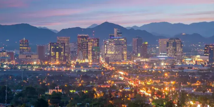 Phoenix Nighttime Skyline