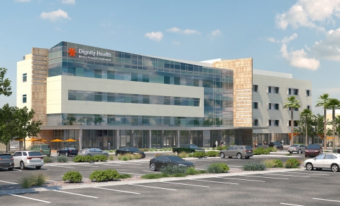 Dignity Health Mercy Southwest Campus Bed Tower Addition and Renovations Exterior Perspective