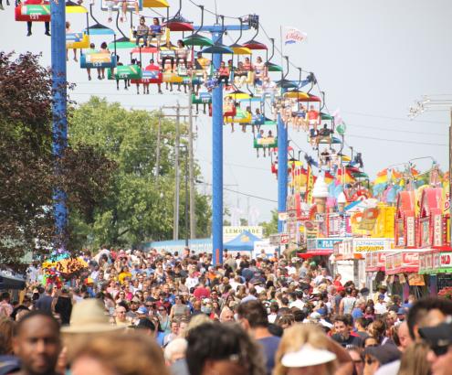 Fair crowd