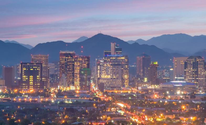 Phoenix Nighttime Skyline