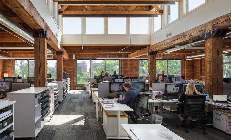 Cuningham Group Minneapolis Office Interior Office Workspace